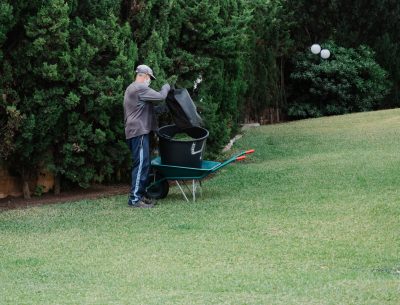Man Doing Property Cleanup